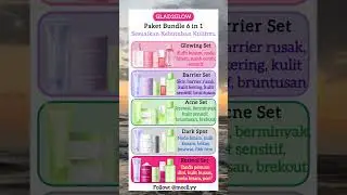 Glad2glow paket bundling 6in 1 #glad2glow #glad2glowskincare #skincare