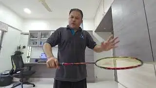 Badminton is like meditation - Take a deep breath between points,  be in the moment and grip