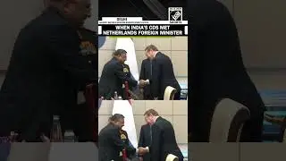 Watch! When India&rsquo;s CDS General Anil Chouhan met Netherlands Foreign Minister in Delhi
