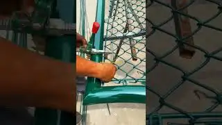 Fencing work for outdoor sports ground #sports #sportdground #outdoorsports