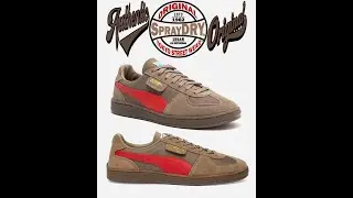 PUMA SUPER TEAM OG Totally Taupe & For All Time Red Mens