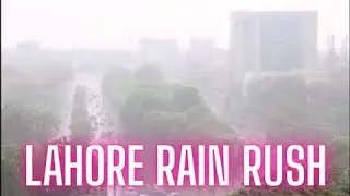 Sudden Rainfall on Gulberg&rsquo;s Main Boulevard | Lahore in Motion  