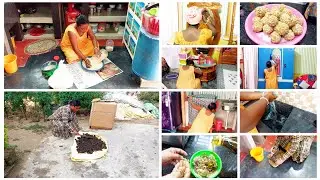 সাধারণ মধ্যবিত্ত ঘরের বউ হয়ে সকাল থেকে বাসিকাজ+টিফিন+রান্নাবান্না+kitchen +bedroom clean করে রাখি 