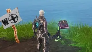 Fortbyte #3 - Accessible by using Skull Trooper Emoji at the Western Most Point Guide - Fortnite