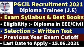 PGCIL Diploma Trainee Recruitment 2021 || Syllabus, Best Books, Pgcil Diploma Trainee Vacancy 2021