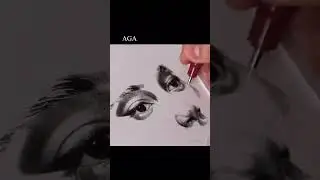 Portrait Drawing With Black Dots By David Bayo #shorts #drawing