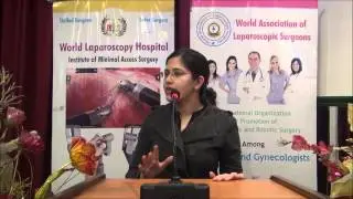 Dr. Jyoti Kumari is giving the feedback about the World Laparoscopy Hospital
