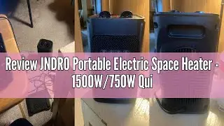 Review JNDRO Portable Electric Space Heater - 1500W/750W Quiet Ceramic mini Heater Fan with Thermost