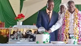 Send-off celebration 🎉🎉 Cake cutting pst. Philip ndombi @ SIRENDE MONTHLY MEETING 