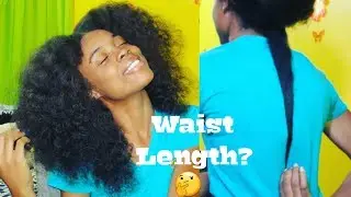 ☆ NATURAL HAIR LENGTH CHECK | Waist Length Natural Hair? | 2019 Natural Hair Goals | 4c Natural Hair