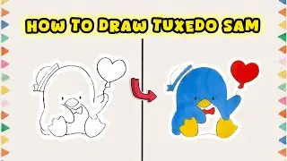 How to Draw Tuxedo Sam from Sanrio &ndash; Cute Kawaii Character Guide
