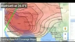 Badrsat at 26&deg;E Ku Band Full Coverage Map, Update Channel list 2018