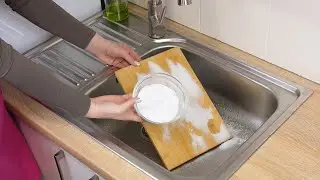 Eco-Friendly Way to a Clean and Fresh Cutting Board. Only Household Ingredients Needed