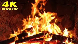 🔥 Calm and cozy fireplace atmosphere, Cabin in the woods sleep sounds. Fireplace Video With ambienc