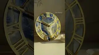 Часы из эпоксидной смолы resin art clock