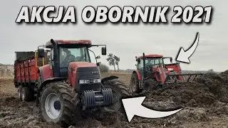 Rozrzucanie obornika 2021!!! Case i Zetor w akcji!!!WTOPA!!!