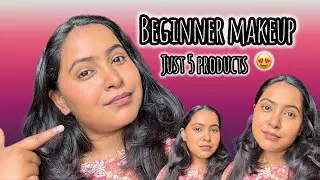 Full face makeup using only 5 affordable products | Quick & Easy Everyday look | Yashmina Divkar