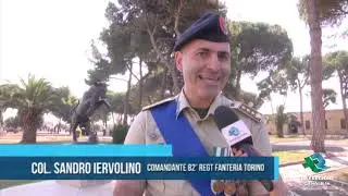 BARLETTA 82 RGT Fanteria Torino  cambio comandante TG TELEREGIONE 13 09 2019 1