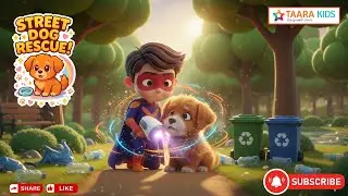 Jazy Taara: Street Dog Rescue Mission 🐶✨ | Kids Learning Story | Jazy Taara Ka Big Help Mission
