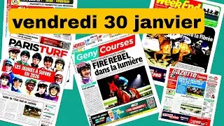Journaux paris course paris course weekend le veinard la gazette vendredi 30 janvier 