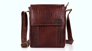 WILLIAM PAUL MENS PREMIUM LEATHER SLING BAG