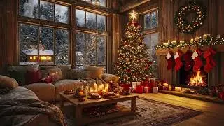 🎹❄️ Winter Silence Piano | Fire Ambience & Snow Drifting for Calm and Concentration