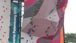 Asian Games Lead. Rock climbing
