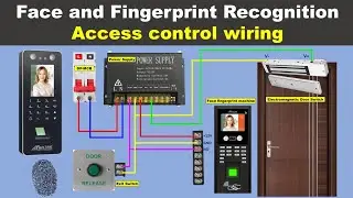 Door access control system wiring | Access control system setup @Electricalgenius