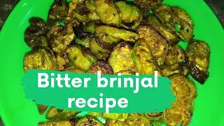 Bitter brinjal fry recipe | khangkha yaomo | bru village kitchen.