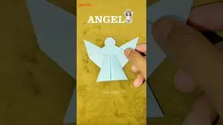 ANGEL ORIGAMI TUTORIAL 🧚🏻🧚🏻 | HOW TO MAKE EASY ANGEL //DIY #shorts #origami