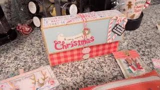 Embellishment Box and Items: 2025 Christmas Craft Swap Series (Video 3/6)