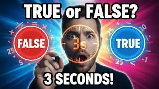 Rapid Fire 30 True or False Math Questions (3 Seconds Each) | Only Fast Thinkers Pass This