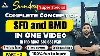 SFD BMD Problems and Solutions | SFD BMD Concept  in one Video Part-2 | By Rehan Sir