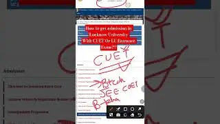 🔴Best University For UG And PG Courses🔥| How to get admission in Lucknow University in 2026📢 #cuet