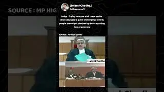 Trying to argue with these senior citizen lawyers is quite challenging! Elderly people.. #law #court