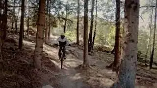 Riding Maggan at Vall&aring;sen Bike park