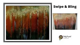 Swipe - Tilt - Varnish with Brite Tone - Bling - Fluid Art Swipe