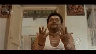 Drunken Sadhu Kokila Scolding His Parents | Super Kannada Comedy Scene of Auto Shankar Movie