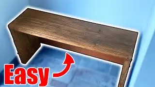 1 Hour Bench Build / Mudroom Bench //Woodworking DIY