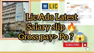 LIC ADO Latest Salary slip 🔥😱 More than Bank PO? &bull;Salary motivation #licado2023 #salary