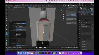 Combine 2 Objects in Blender (cylinder & rectangle) using a Whisky Bottle Reference