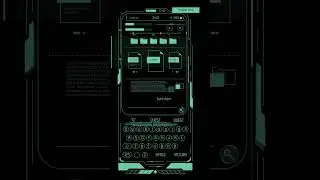 Futuristic 2050 Sci-Fi Mobile Interface HUD Animation | Vertical Design #Shorts