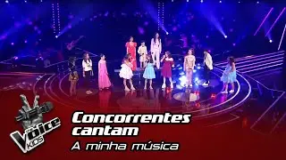 Concorrentes cantam 