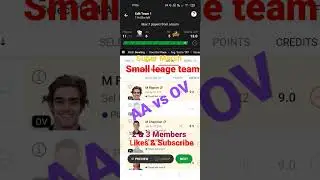 Super Marsh OV vs AA Dream 11 PREDICTIONS #shorts #viral