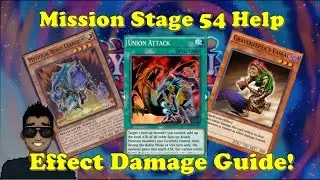 Yu-Gi-Oh Duel Links - How To Complete Mission Stage 54's Effect Damage Objective!