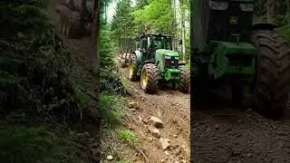 tractor forest mud challenge | tractor logging in deep mud