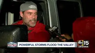 Some drivers gamble with floodwater in Cave Creek