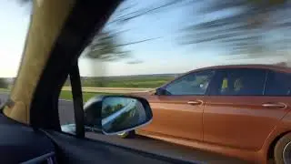 BMW M5 vs Tesla Model X P90D  VS... SEMI-REMORQUE  🚛🚀 !!