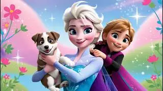 Elsa&rsquo;s Puppy Baby Adventure 🐶❄️ | Halon Elsa - Disney Princess Music & Stories