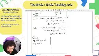 Leaving Cert Maths | The Circle | Circle Touching Axis